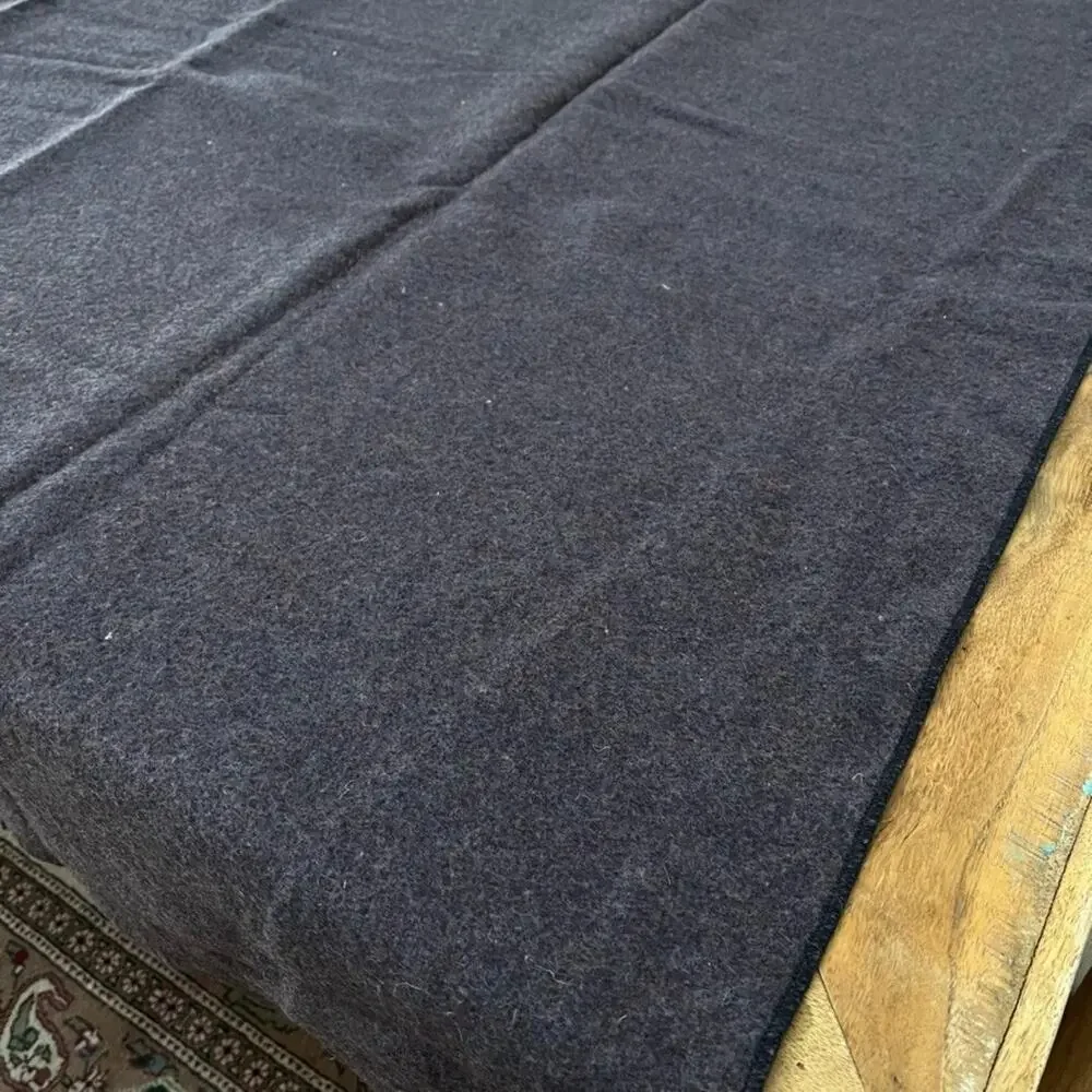 Wool Blanket Dark Purple 62 x 75